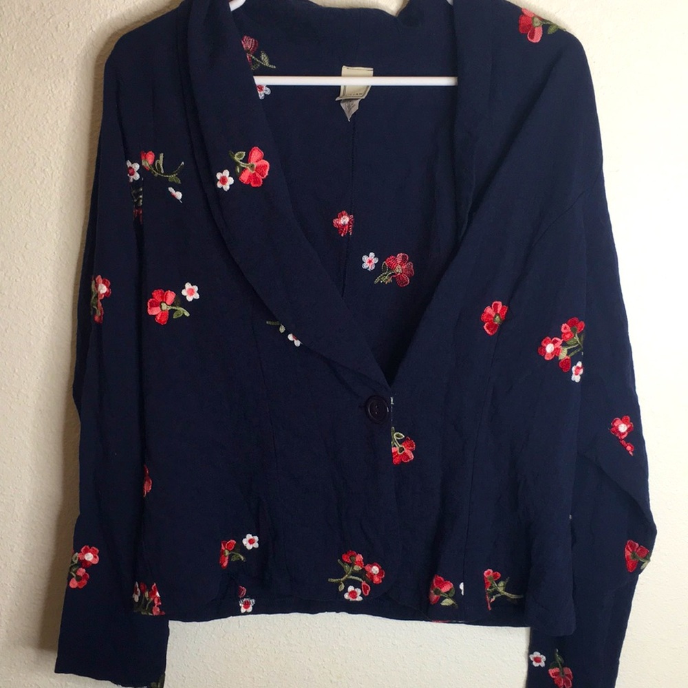Floral blazer